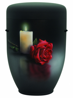 C3065 Rose und Kerze