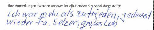 Rückmeldung