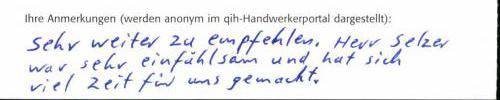 Rückmeldung